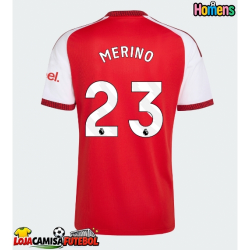 Camisa de Futebol Arsenal Mikel Merino #23 Equipamento Principal 2026-27 Manga Curta